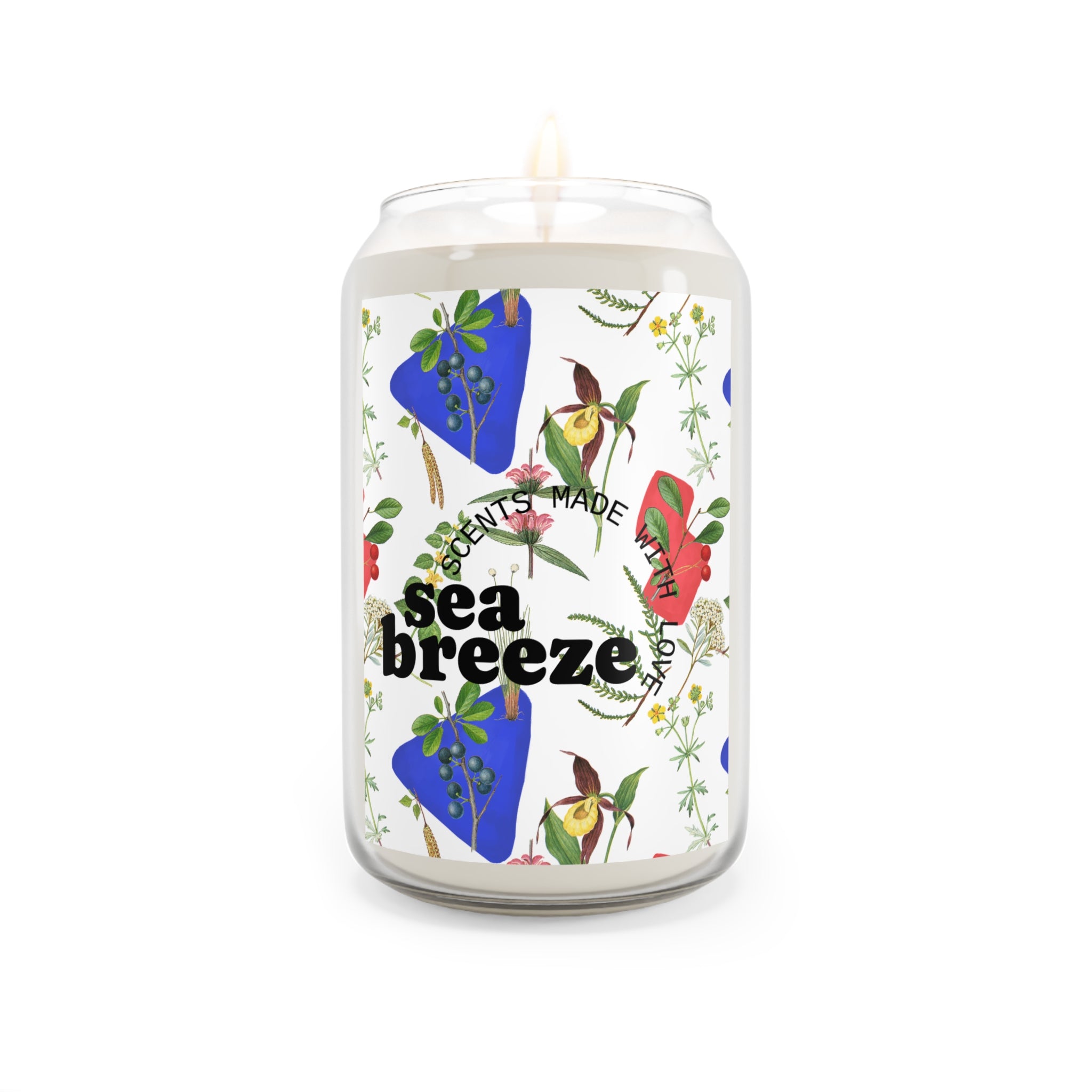 Sea Breeze Scented Candle - Aromatherapy Candle for Relaxation, Home Decor, Gift for Her, Beach Vibes, Eco-Friendly