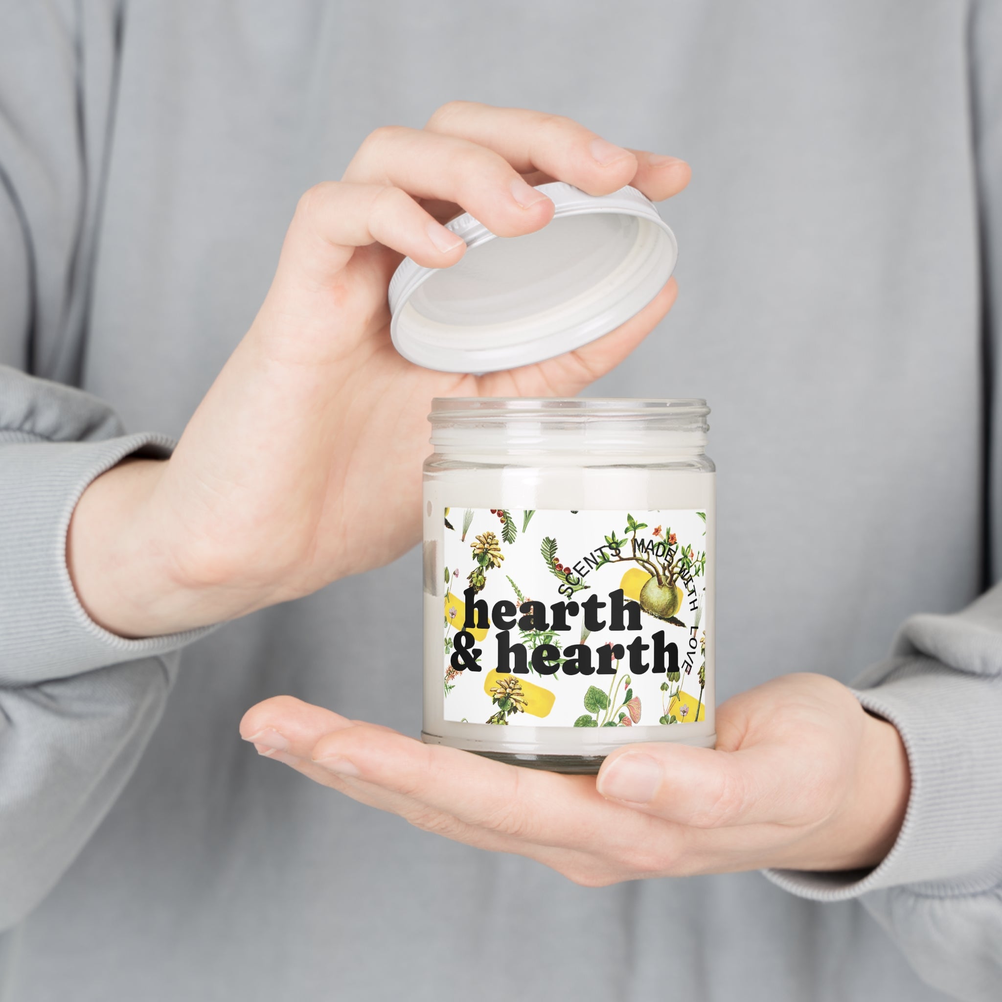 Scented Candle - Hearth & Hearth | Relaxing Aromatherapy, Home Decor, Gift for Any Occasion, Eco-Friendly, Hand-Poured