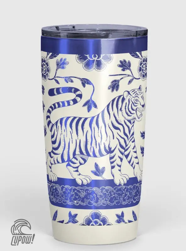 Chinoiserie Tiger and Dragon 20oz Tumbler - Free Personalization