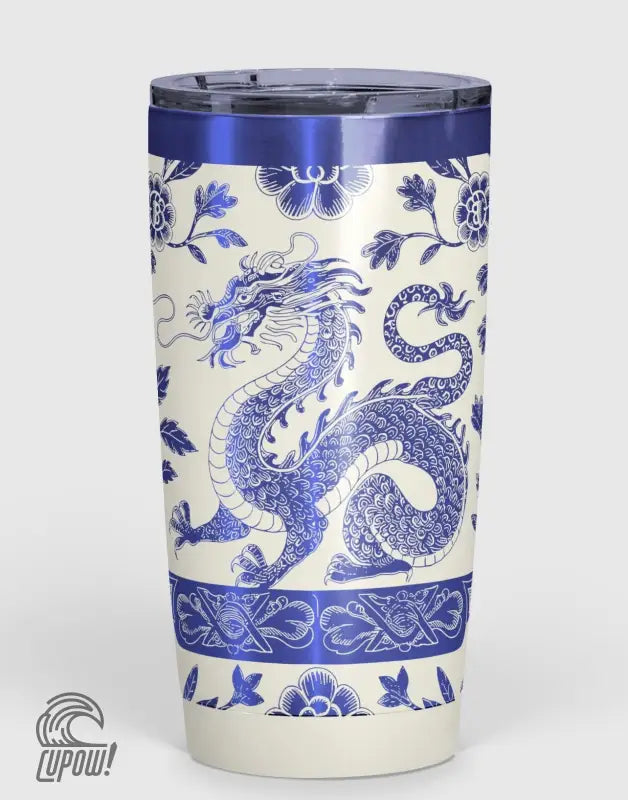 Chinoiserie Tiger and Dragon 20oz Tumbler - Free Personalization