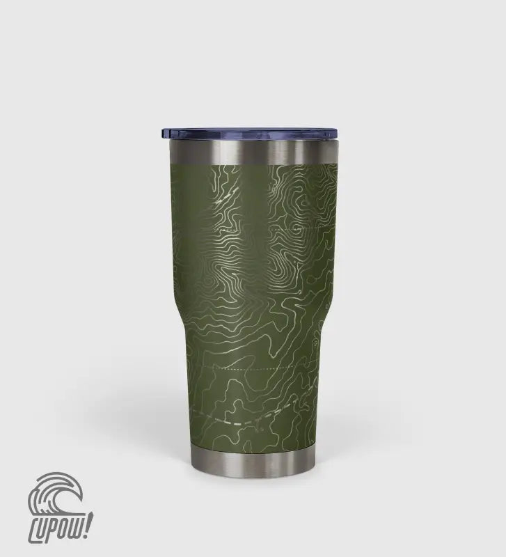 Peak Perspective - The Topo All Over Design Tumbler 30oz