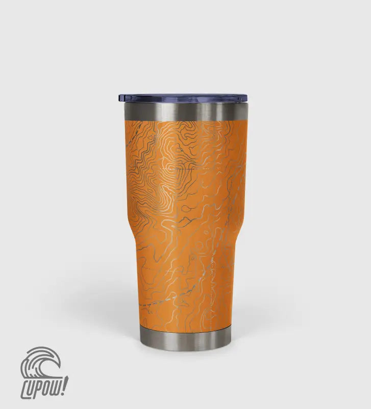 Peak Perspective - The Topo All Over Design Tumbler 30oz