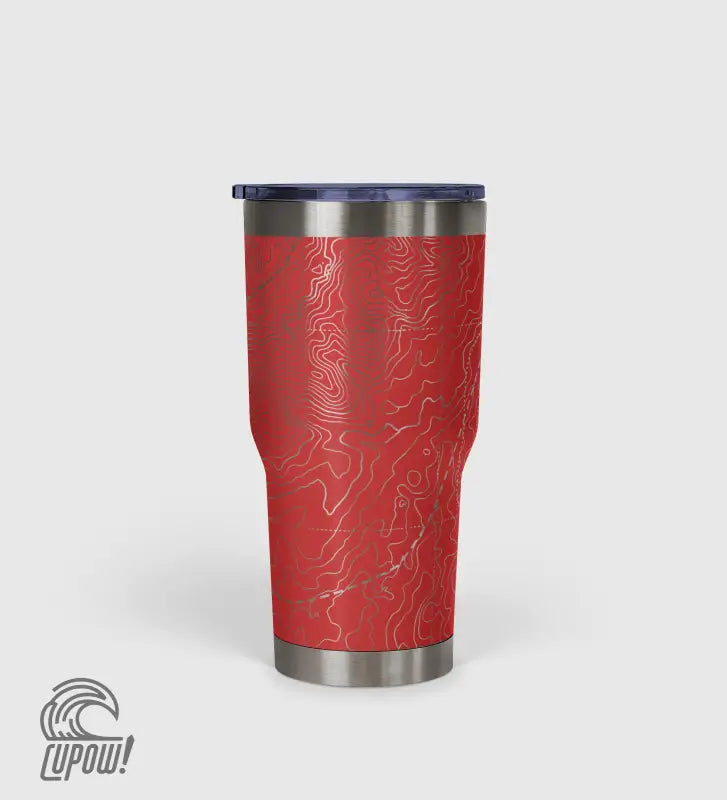 Peak Perspective - The Topo All Over Design Tumbler 30oz
