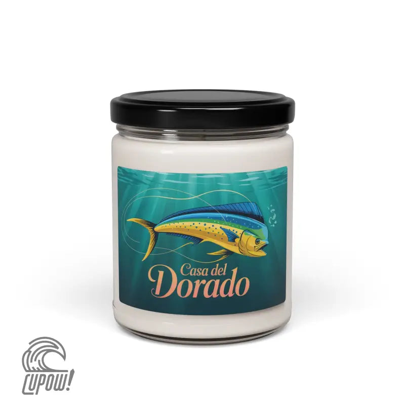 Scented Soy Candle - Casa del Dorado 9oz | Relaxing Home Decor & Gift for Fishing Enthusiasts - Sea Salt + Orchid / 9oz