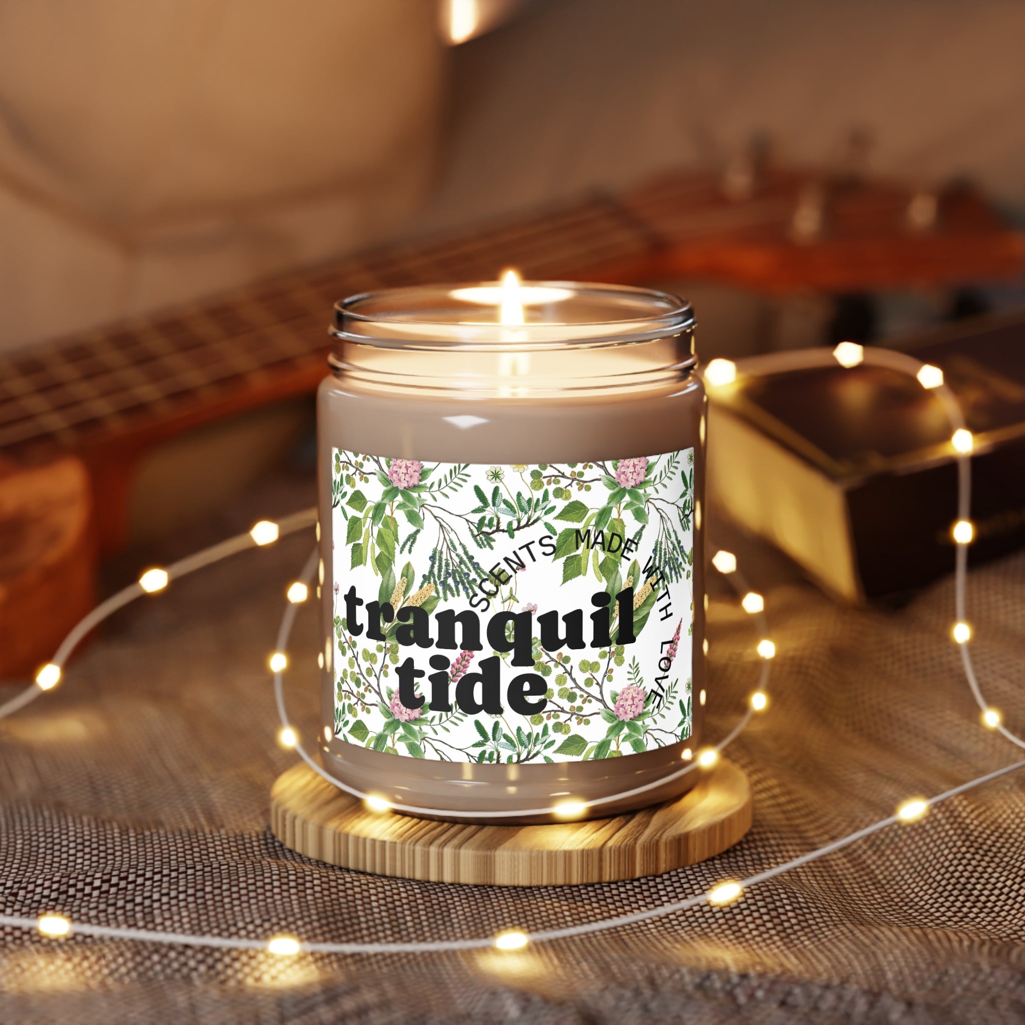 Tranquil Tide (Eucalyptus Mint) Scented Candle | Relaxing Aromatherapy Candle for Home Decor, Gift for Her, Spa Day, Meditation, Relaxation
