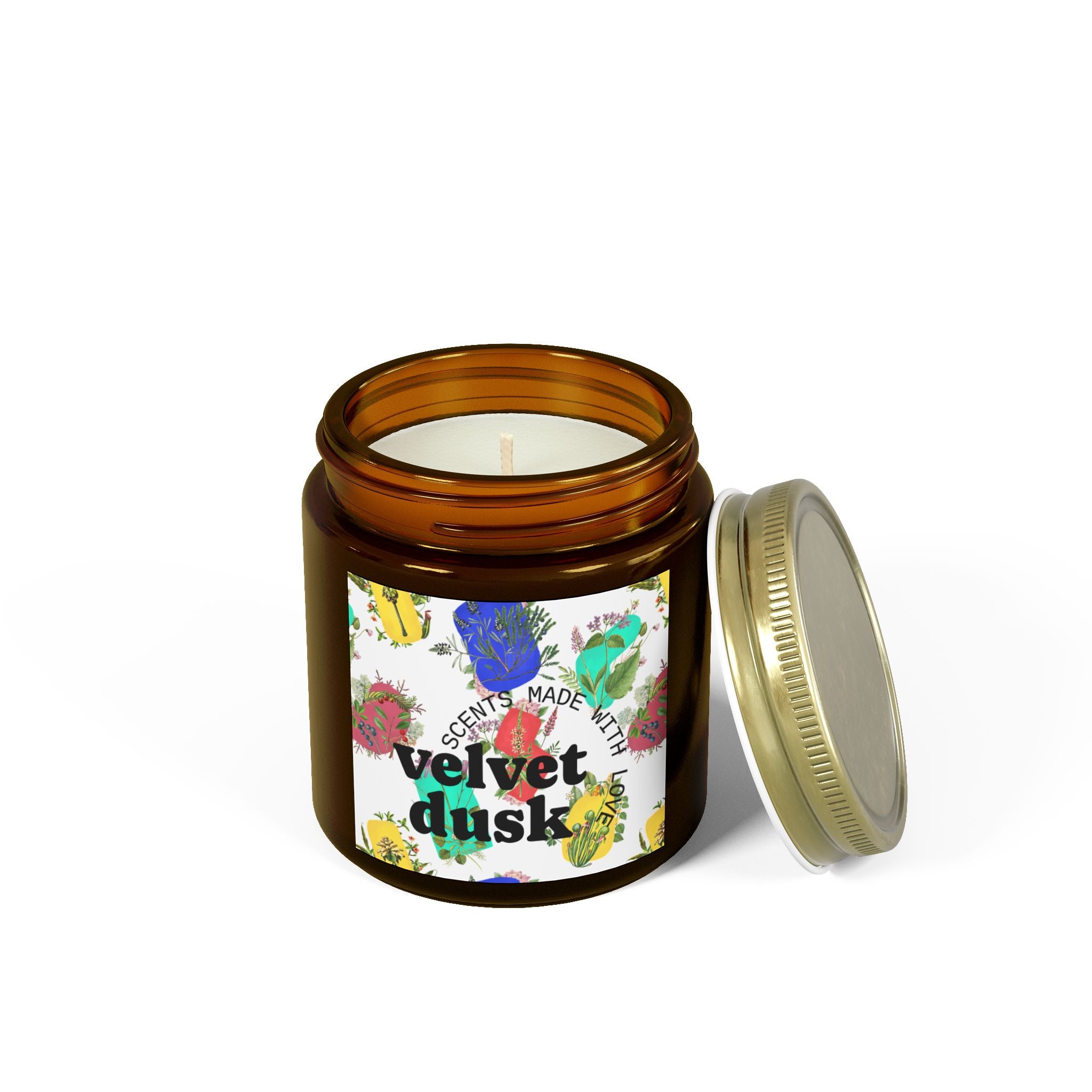 Velvet Dusk (Vanilla Blackberry) Scented Candles, Aromatherapy Candle, Home Decor, Gift for Her, Relaxation Candle, Eco-Friendly Candle