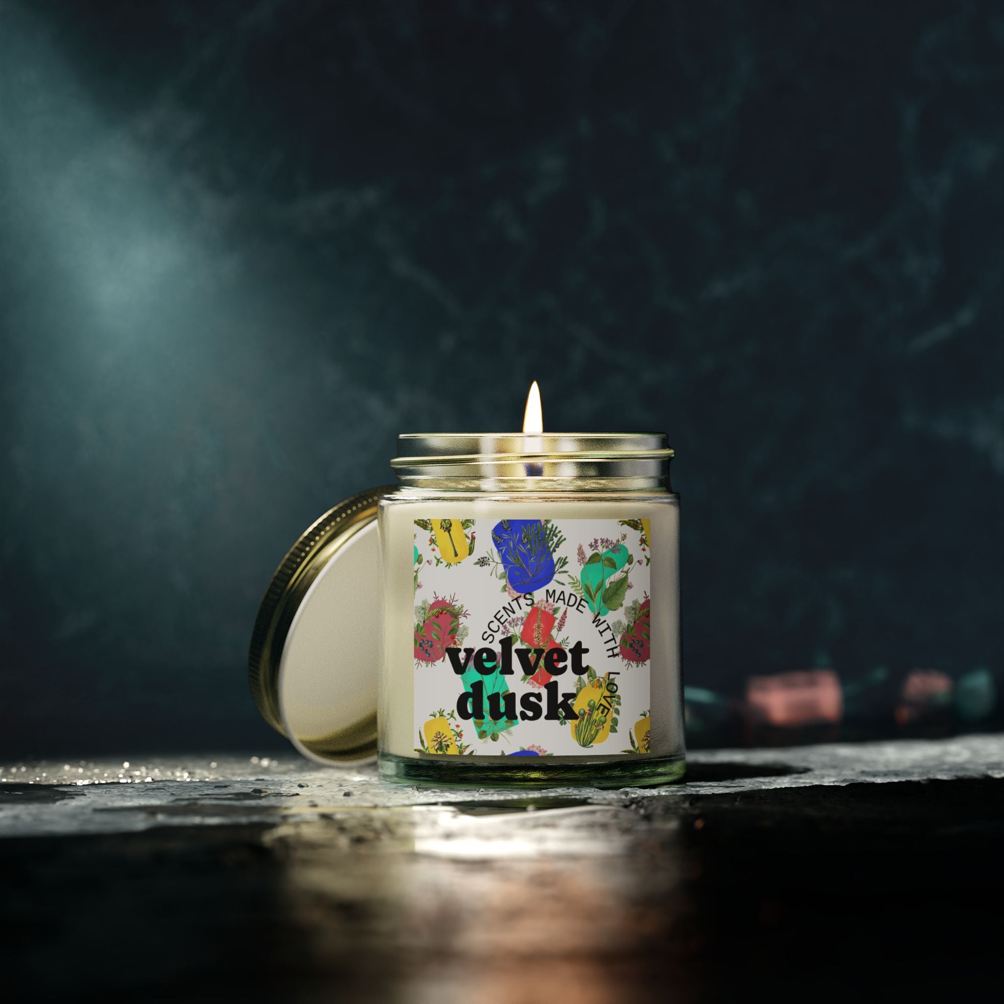 Velvet Dusk (Vanilla Blackberry) Scented Candles, Aromatherapy Candle, Home Decor, Gift for Her, Relaxation Candle, Eco-Friendly Candle