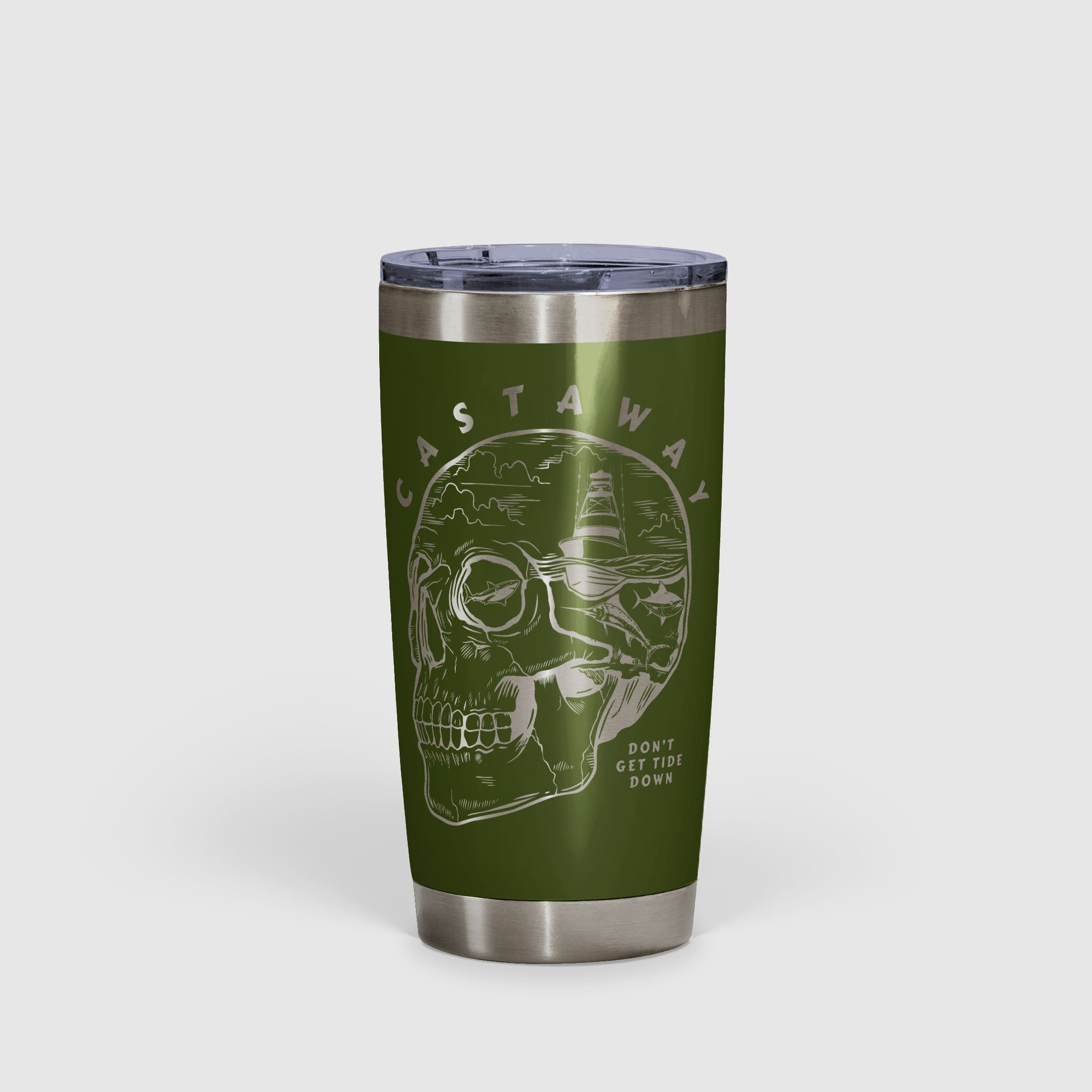 Castaway - Don't Get Tide Down Tumbler 20oz