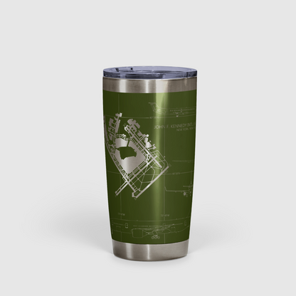 John F. Kennedy International (JFK) Airport Diagram Tumbler 20oz