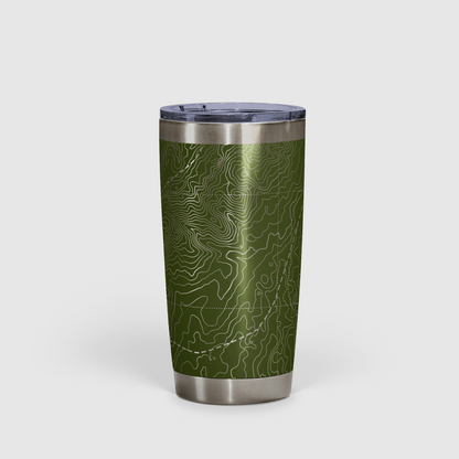 Peak Perspective - The Topo All Over Design Tumbler 20oz