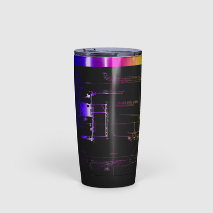 Denver International (DEN) Airport Diagram Tumbler 20oz