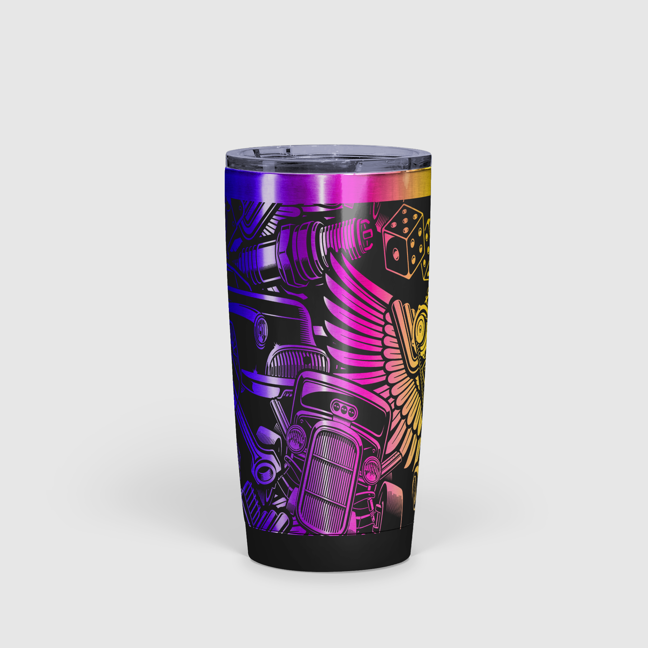 Hot Rod Vintage Automotive Tumbler 20oz