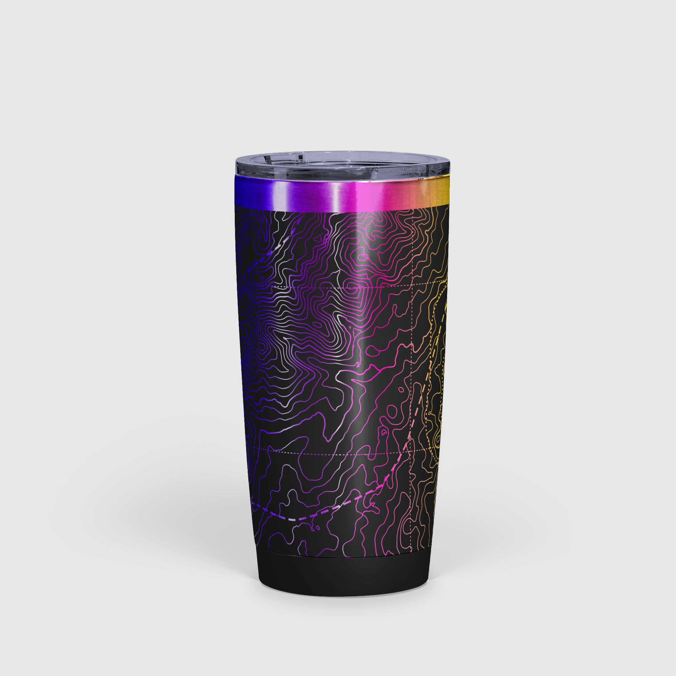 Peak Perspective - The Topo All Over Design Tumbler 20oz