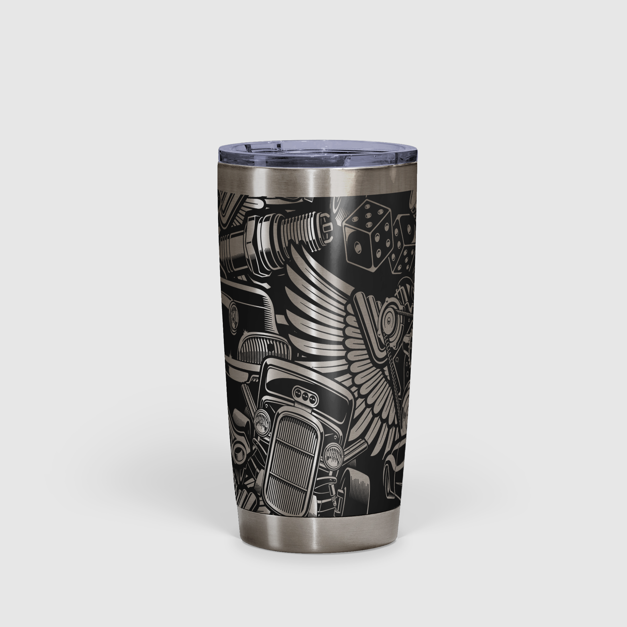 Hot Rod Vintage Automotive Tumbler 20oz