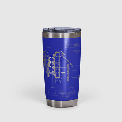 Dallas-Fort Worth International (DFW) Airport Diagram Tumbler 20oz