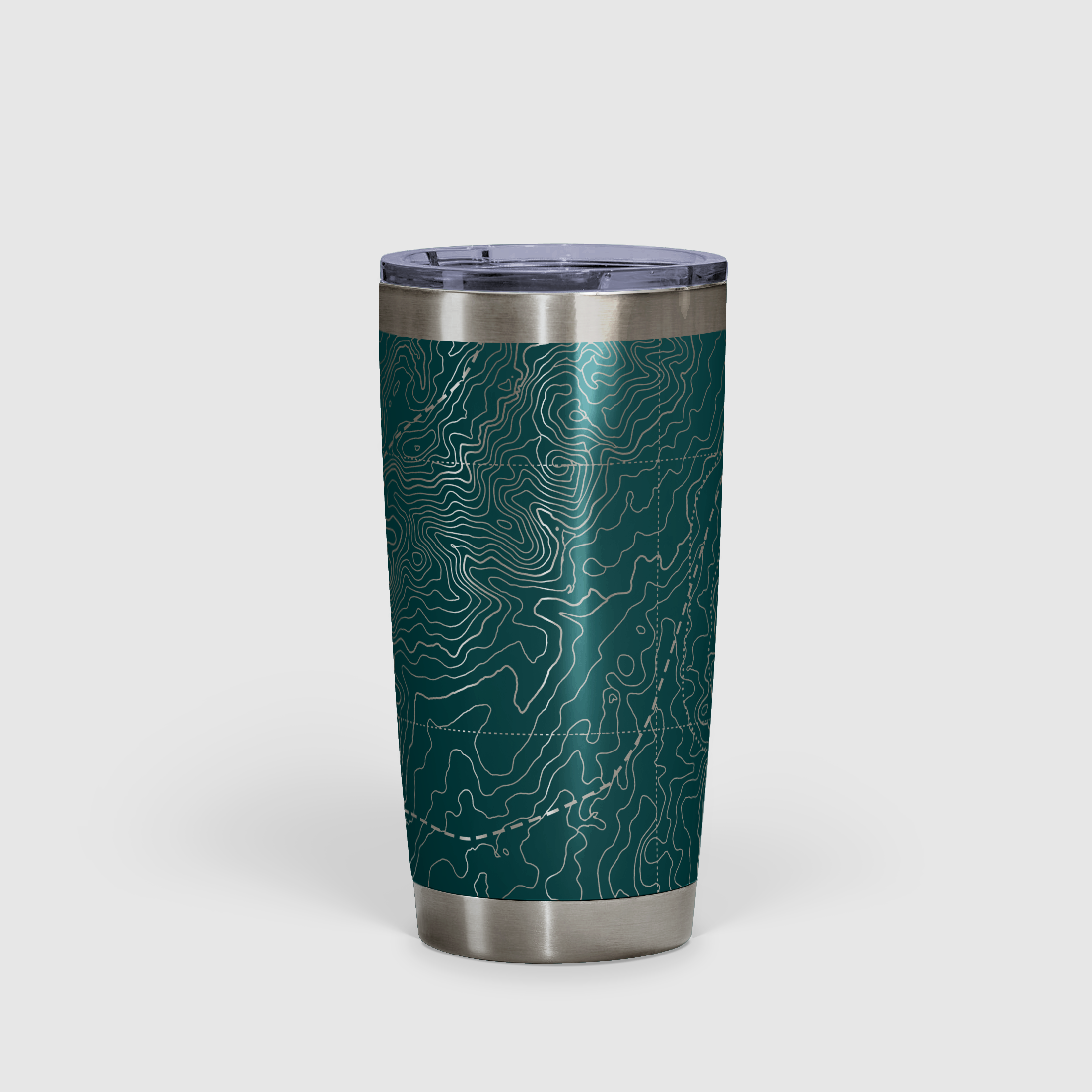 Peak Perspective - The Topo All Over Design Tumbler 20oz