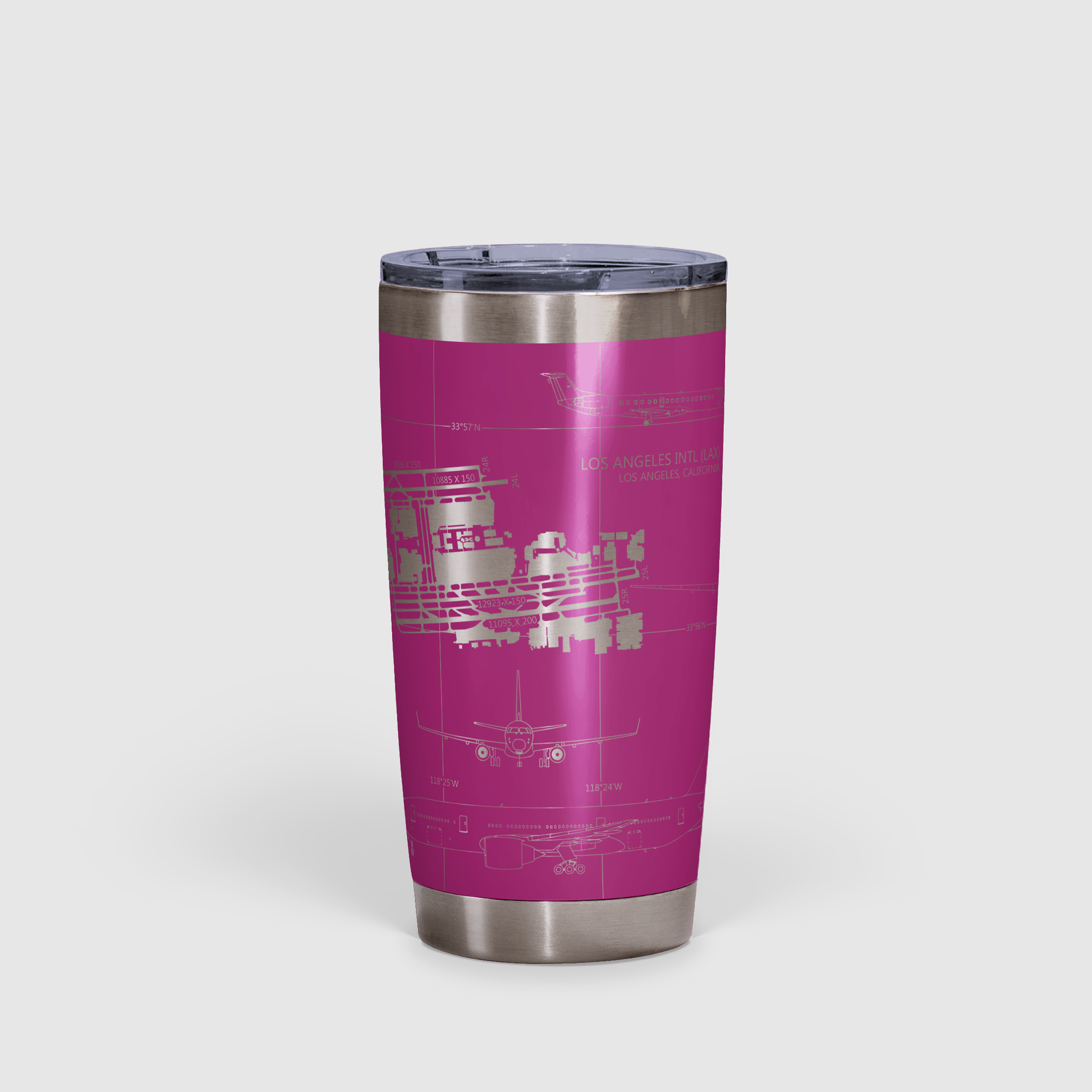 Los Angeles International (LAX) Airport Diagram Tumbler 20oz