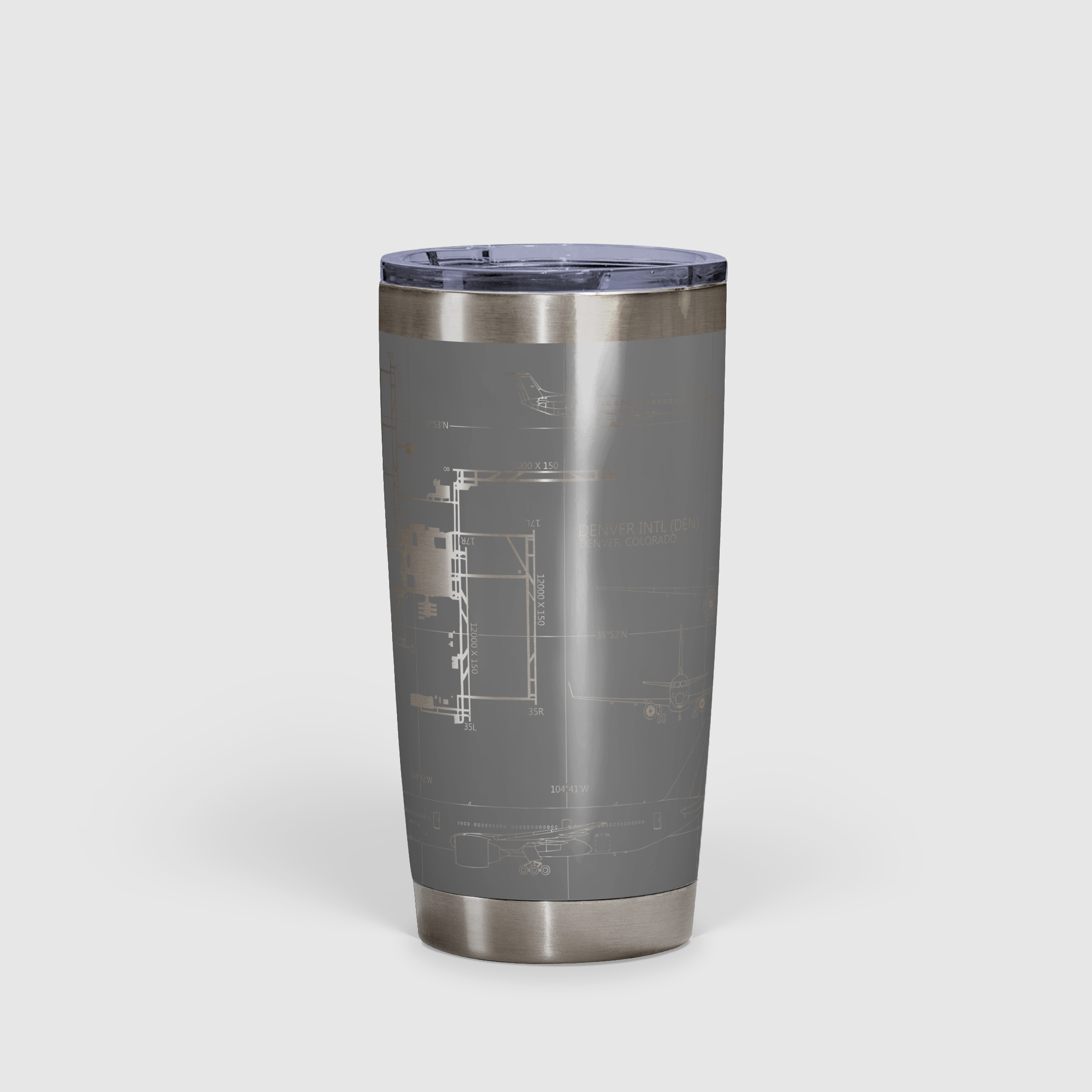 Denver International (DEN) Airport Diagram Tumbler 20oz