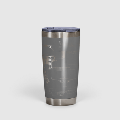 George Bush Intercontinental (IAH) Airport Diagram Tumbler 20oz