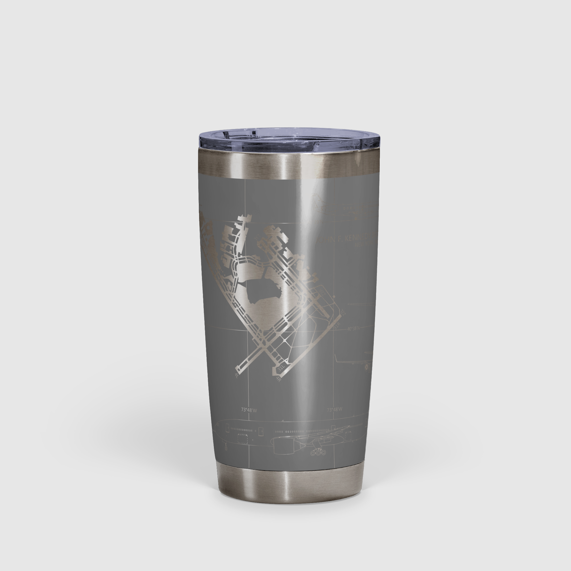 John F. Kennedy International (JFK) Airport Diagram Tumbler 20oz