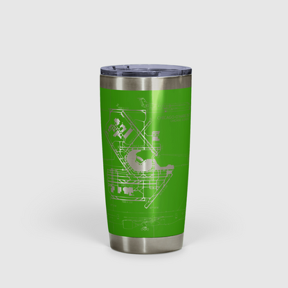 Chicago O'hare (ORD) Airport Diagram Tumbler 20oz