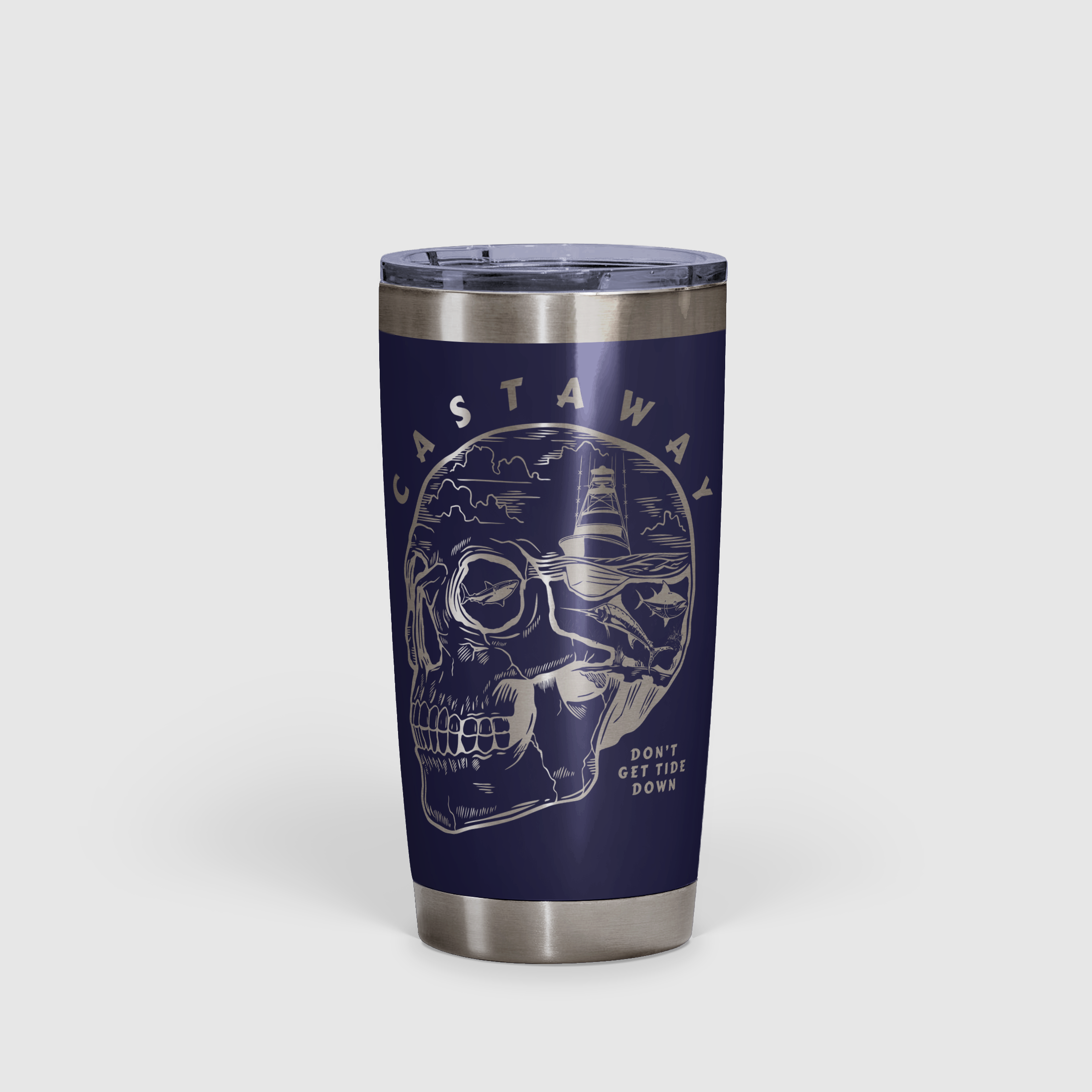 Castaway - Don't Get Tide Down Tumbler 20oz