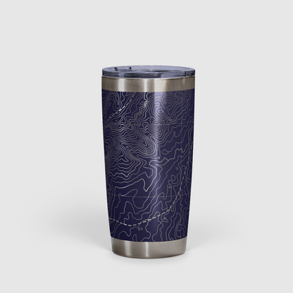 Peak Perspective - The Topo All Over Design Tumbler 20oz