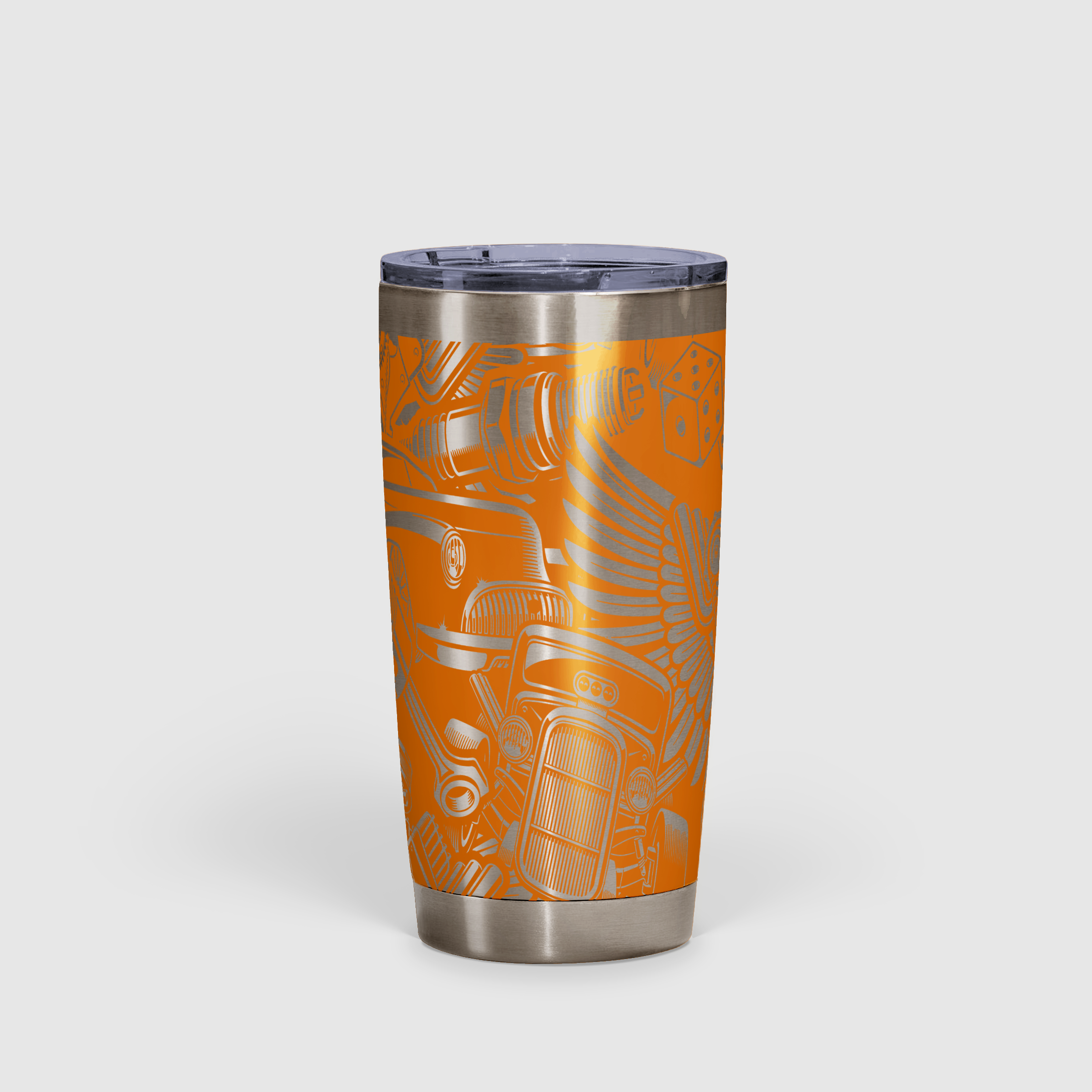 Hot Rod Vintage Automotive Tumbler 20oz