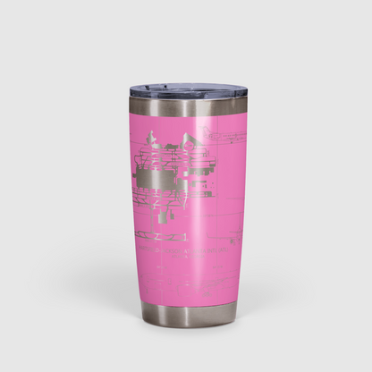 Hartsfield–Jackson Atlanta International (ATL) Airport Diagram Tumbler 20oz