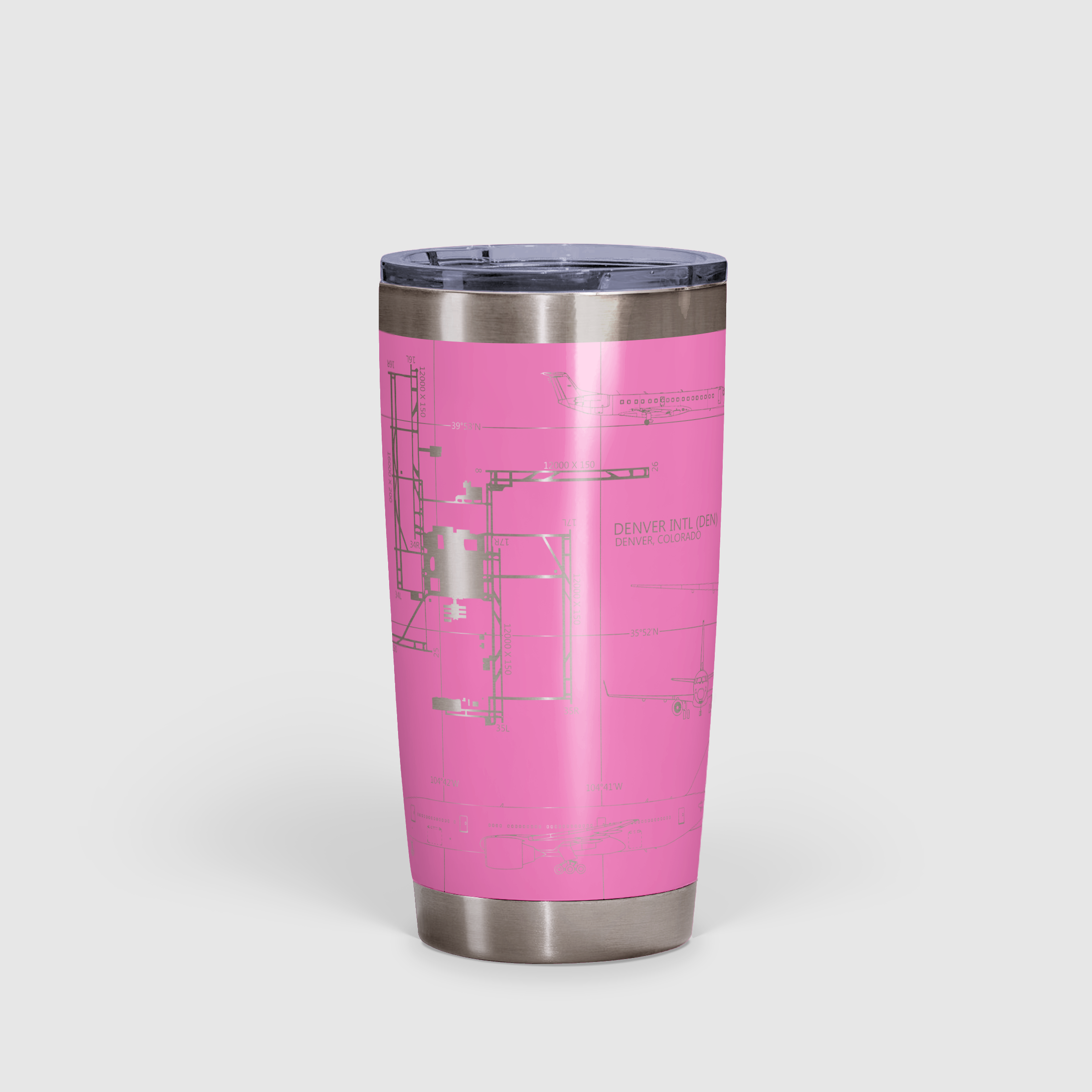 Denver International (DEN) Airport Diagram Tumbler 20oz