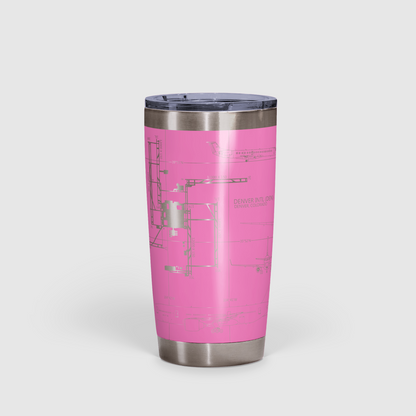 Denver International (DEN) Airport Diagram Tumbler 20oz