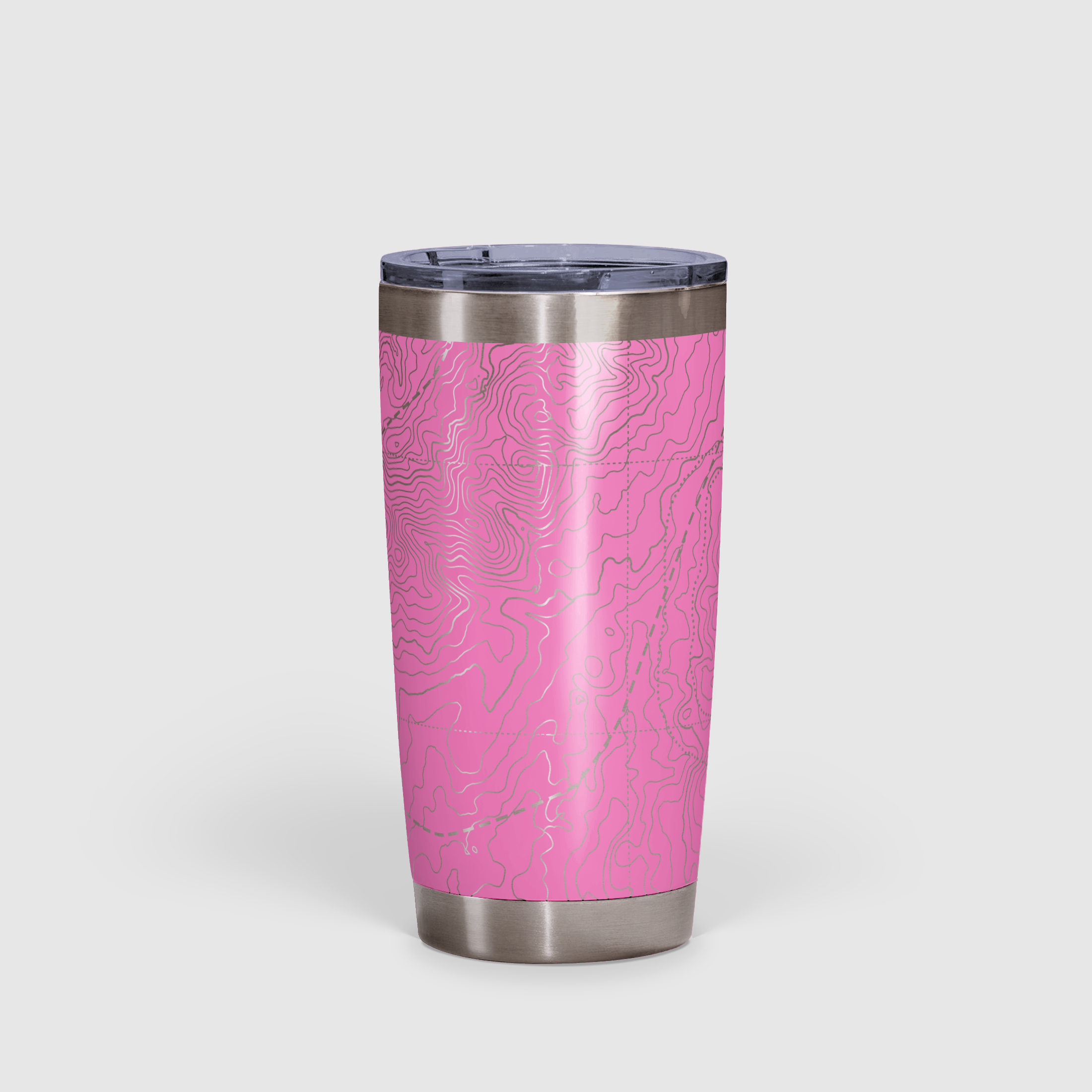 Peak Perspective - The Topo All Over Design Tumbler 20oz