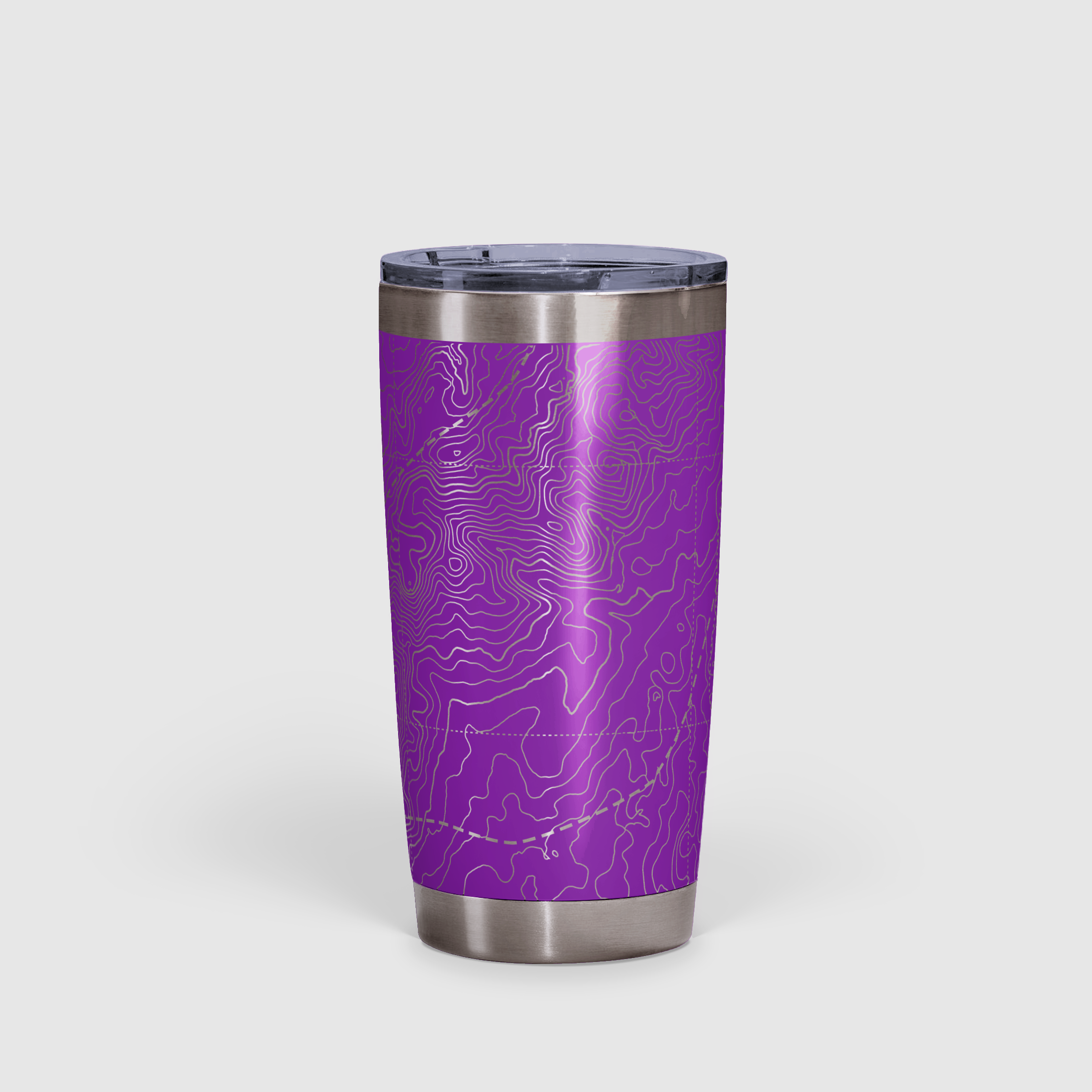 Peak Perspective - The Topo All Over Design Tumbler 20oz