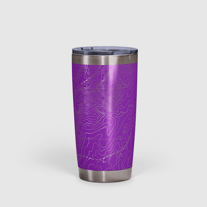 Peak Perspective - The Topo All Over Design Tumbler 20oz