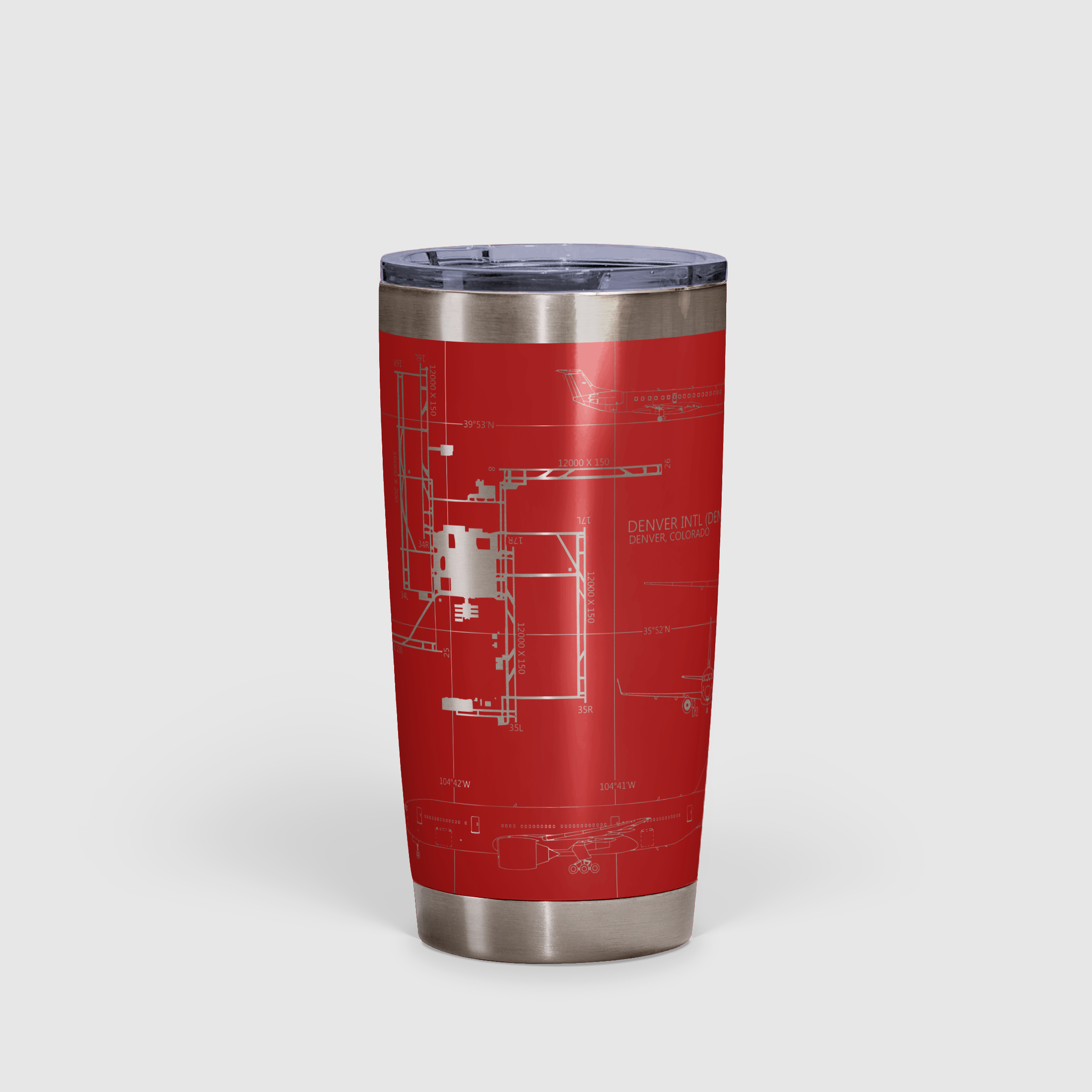 Denver International (DEN) Airport Diagram Tumbler 20oz