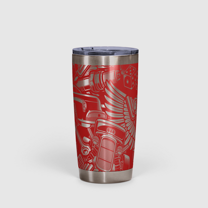 Hot Rod Vintage Automotive Tumbler 20oz