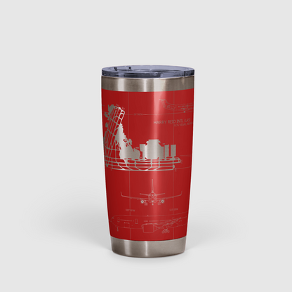 Las Vegas Harry Reid International (LAS) Airport Diagram Tumbler 20oz