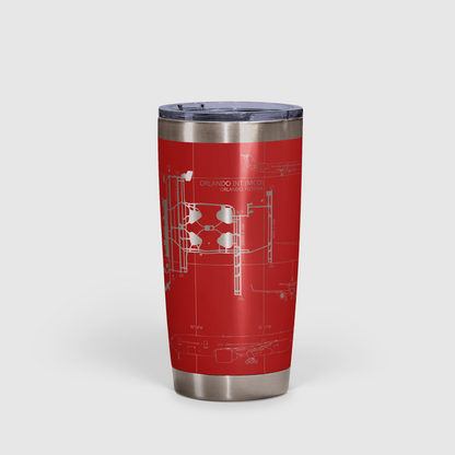 Orlando INTL (MCO) Airport Diagram Tumbler 20oz