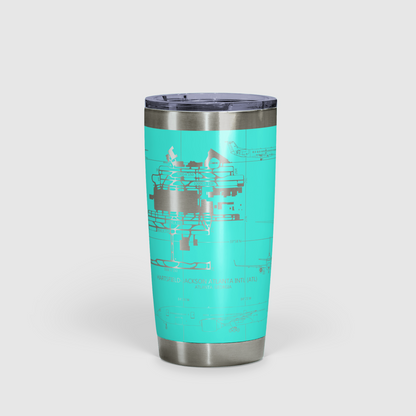 Hartsfield–Jackson Atlanta International (ATL) Airport Diagram Tumbler 20oz