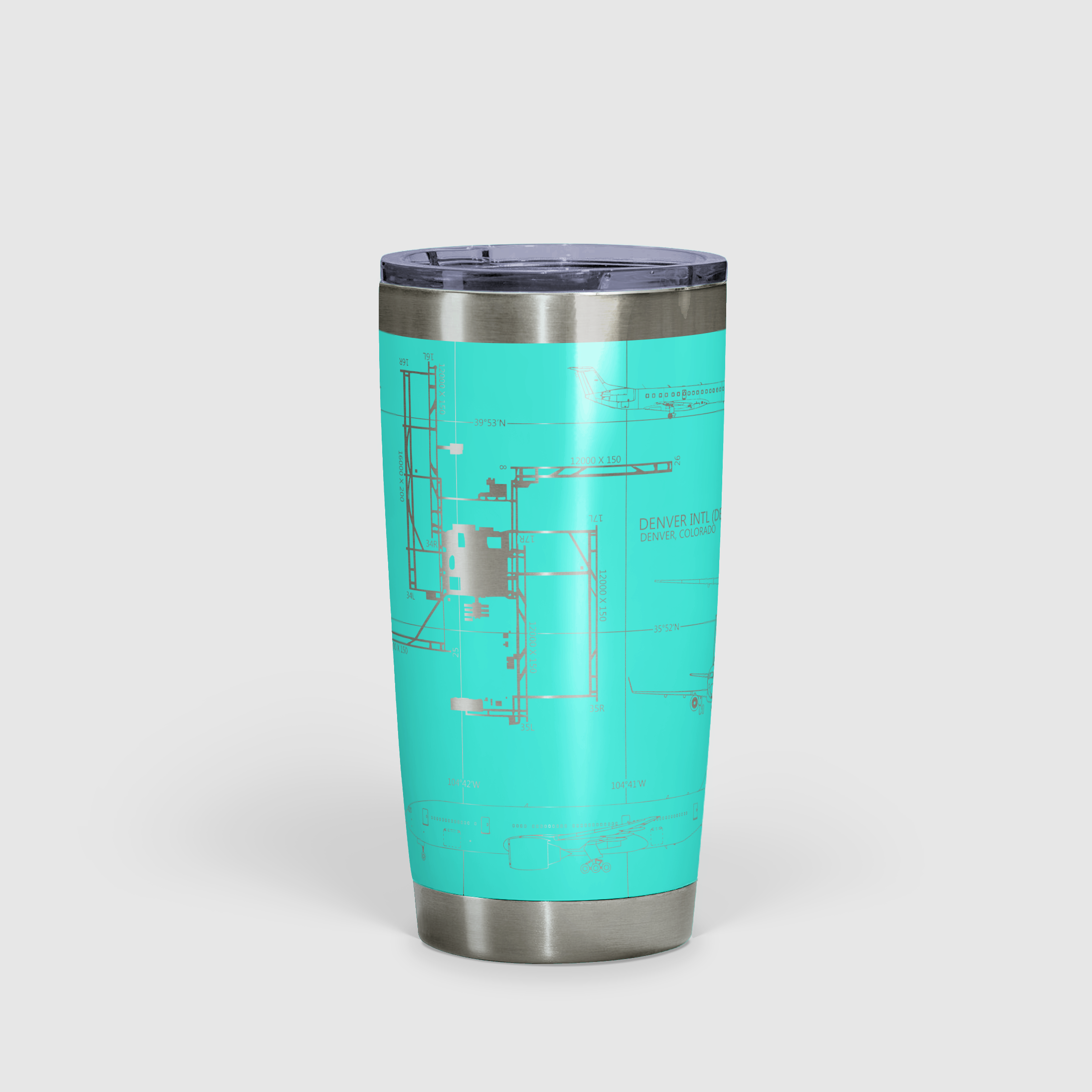 Denver International (DEN) Airport Diagram Tumbler 20oz