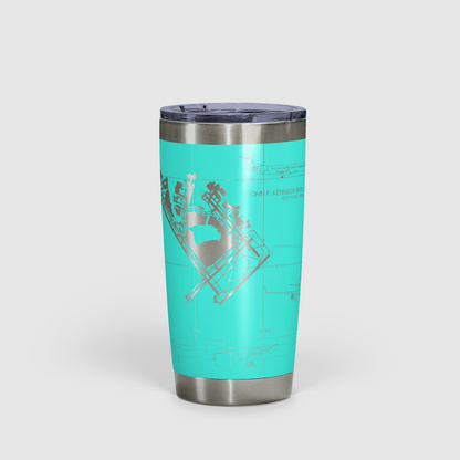 John F. Kennedy International (JFK) Airport Diagram Tumbler 20oz