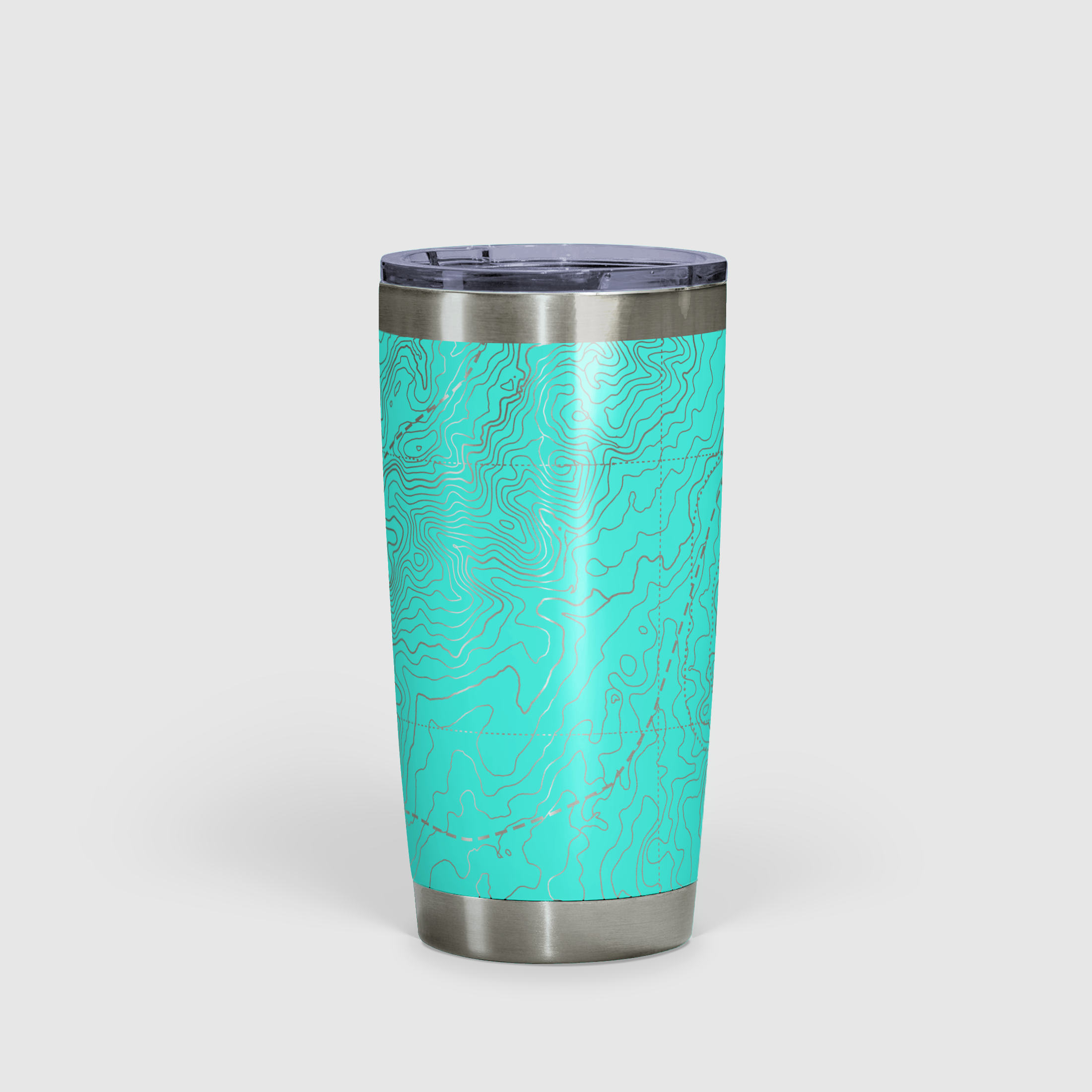 Peak Perspective - The Topo All Over Design Tumbler 20oz