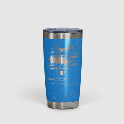 Hartsfield–Jackson Atlanta International (ATL) Airport Diagram Tumbler 20oz