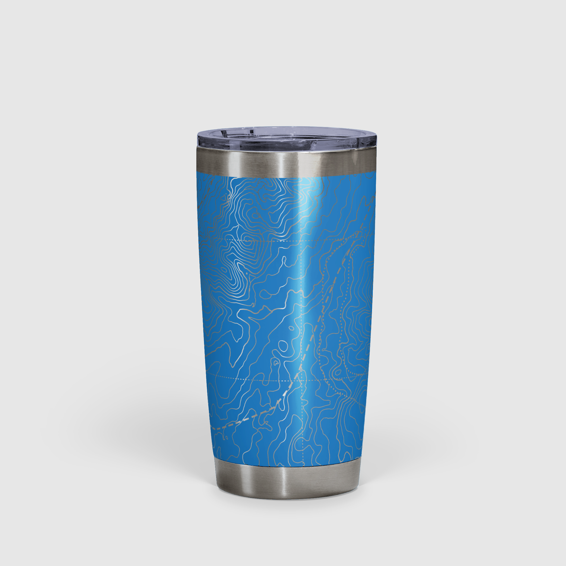 Peak Perspective - The Topo All Over Design Tumbler 20oz