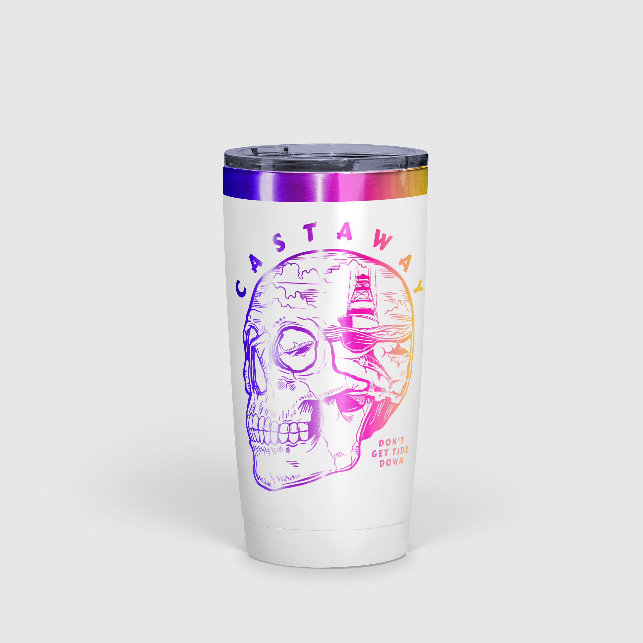 Castaway - Don't Get Tide Down Tumbler 20oz