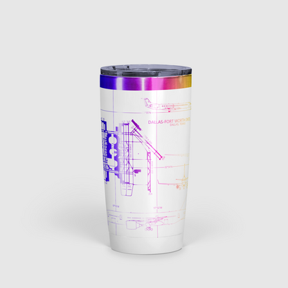 Dallas-Fort Worth International (DFW) Airport Diagram Tumbler 20oz