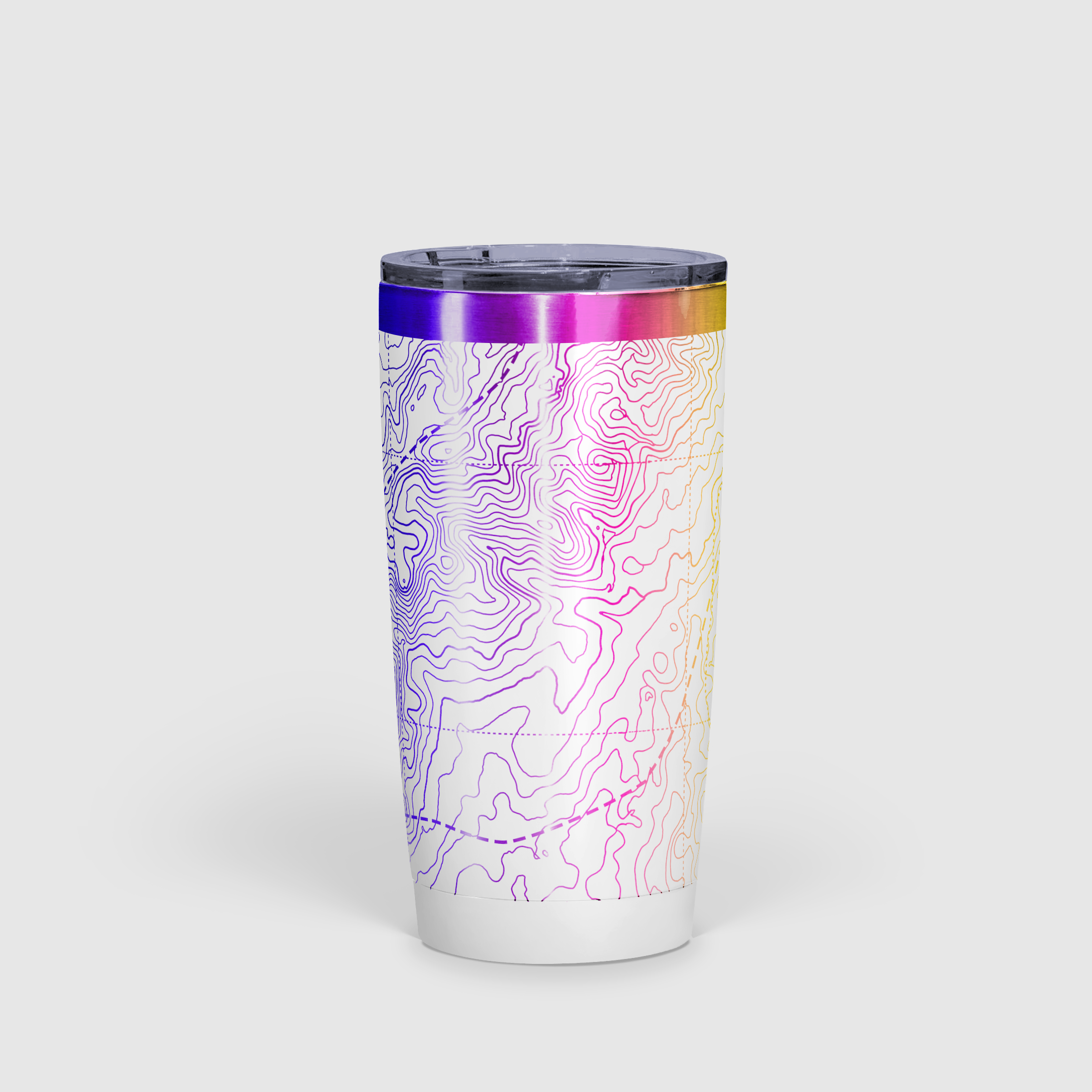 Peak Perspective - The Topo All Over Design Tumbler 20oz