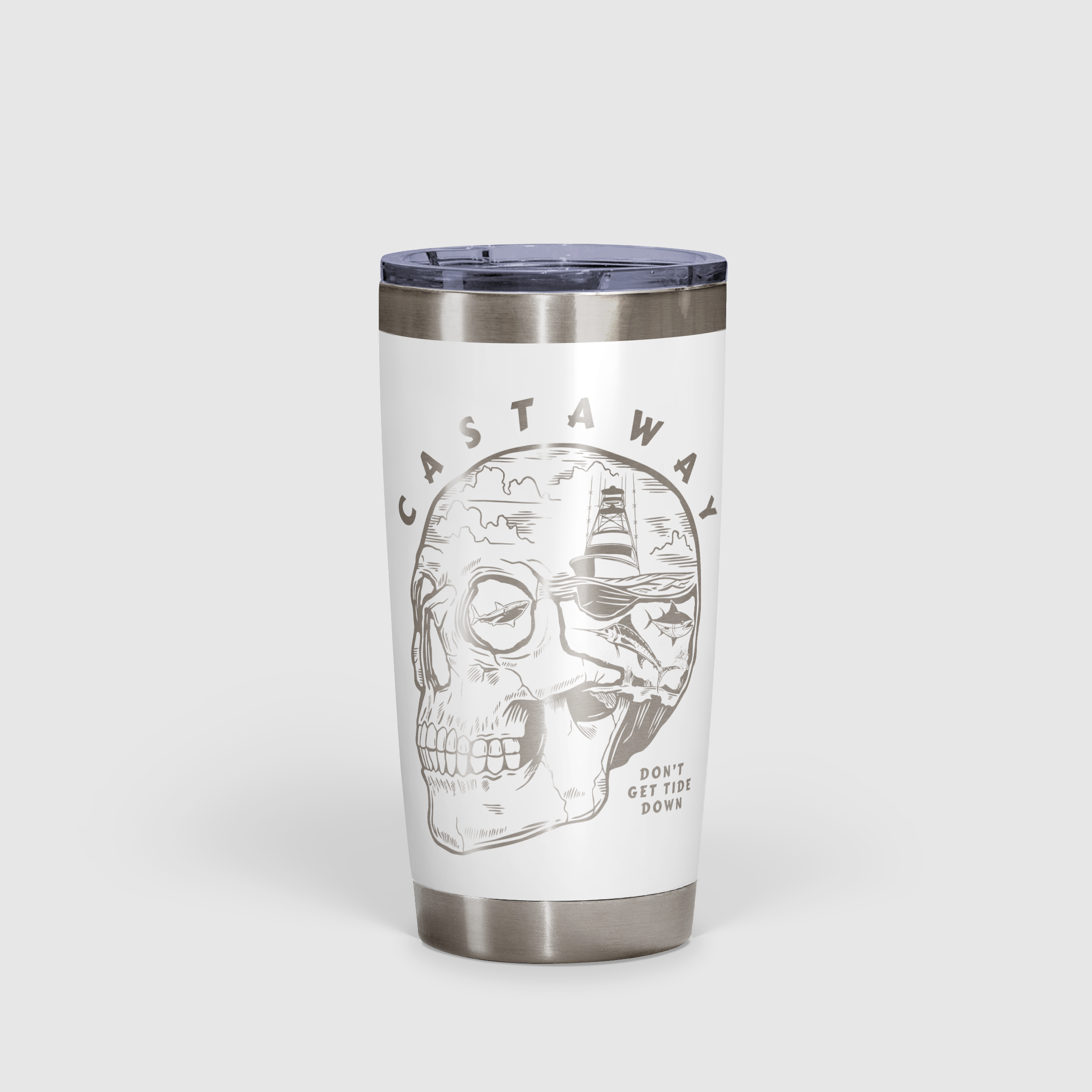 Castaway - Don't Get Tide Down Tumbler 20oz