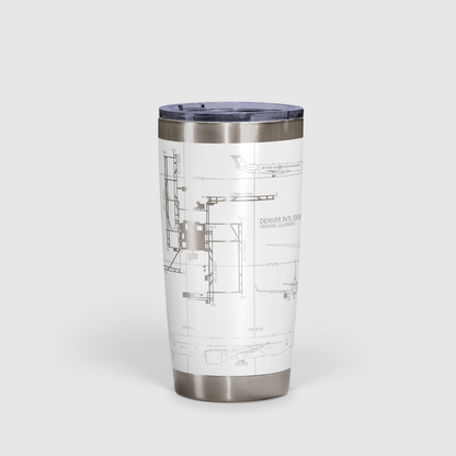 Denver International (DEN) Airport Diagram Tumbler 20oz