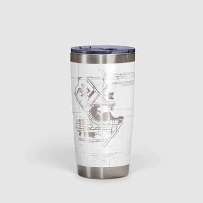 Chicago O'hare (ORD) Airport Diagram Tumbler 20oz